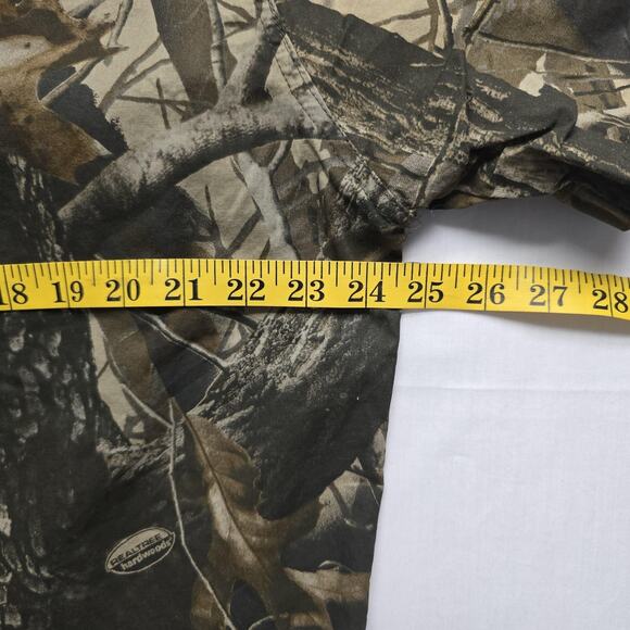 Woolrich Shirt Mens Large Camo Realtree Hardwoods Short Sleeve Outdoor Hunting - Picture 9 of 10